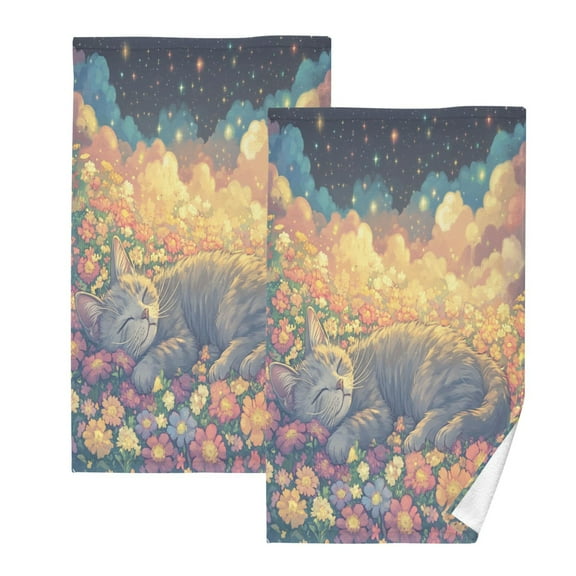BZSMCE Face Towel Hand Towel Bath Towel Cotton Bath Towel Sets Hand Bath Towels Fashion Floral Dream Pattern