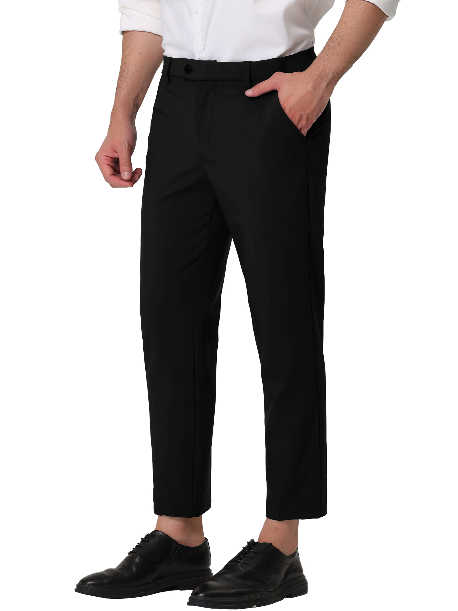 Lars Amadeus Men's Cropped Pants Slim 