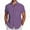 Purple, variant on MIXUE Mens Casual Button Down Shirts Solid Color Lapel Double Pocket Short Sleeve Elegant Formal Shirt Tops Holiday Wear,Purple,S