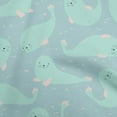 thumbnail image 1 of oneOone Rayon Sky Blue Fabric Kawai Craft Projects Decor Fabric Printed By The Yard 56 Inch Wide, 1 of 5