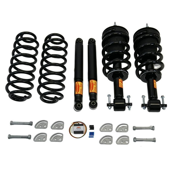 2007-2013 Chevrolet Tahoe 4-Wheel Air Suspension Conversion Kit / Delete Kit With Camber Bolts and Light Fix Module (GC24FMCK1)