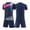 Dark Blue, variant on KVPLBQFD Kids Boys 2 Piece Set Moisture Wicking Shirt + Lightweight Shorts Sets for Tween Baseball Training Sports Uniform Boy Summer Clothes