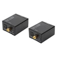 thumbnail image 4 of Adaptador convertidor de Audio RCA L/R, decodificador de Audio Coaxial Digital a analógico con fibra óptica, 2 uds., 4 of 8