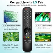 Replacement Voice Magic for LG-TV-Remote Control, for Magic Remote MR21 MR22 MR23 MR24GA with Voice Recognition and Pointer Function, Including UHD OLED QLED NanoCell 4K 8K Series, 2019~2024 Model