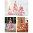 thumbnail image 3 of Christmas Ornaments Christmas Tree Pink Flocking Tree Package, 3 of 6
