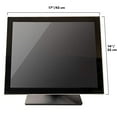 thumbnail image 4 of Angel POS 19 Inch Pro Capacitive LED Backlit Multi-Touch HDMI Monitor, 4:3 Display 1280 x 1024, True Flat Seamless Design Touchscreen, Great for Office, POS, Retail, Restaurant, Bar, Gym, Warehouse…, 4 of 6