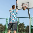 thumbnail image 5 of Xecao Panda Flying in the Sky print basketball shirt for both men and women, a unisex basketball jersey perfect for theme parties-Small, 5 of 6