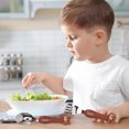 thumbnail image 4 of Cute Cartoon Stainless Steel Spoon and Fork Set for Kids, Utensils Flatware Round Handle Utensils Silverware Flatware Cutlery Set for Home, Kitchen and Restaurant, 4 of 7
