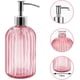 thumbnail image 4 of Liquid Soap Dispensers with Pump, 2 Pieces Refillable Glass Liquid Soap Dispensers, Soap Dispenser(Gray, Red), 4 of 5