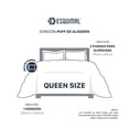 thumbnail image 4 of Set Edredón Puff Acolchado de Lujo con Fundas de Almohada, Algodón Esquimal (Khaki, Queen Size), 4 of 7