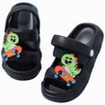 thumbnail image 4 of Ccpelsie Kids Shoes Cartoon Slide Sandals for Beach Pool Shower Summer Slippers Summer Outdoor Shoes（Black,2), 4 of 8