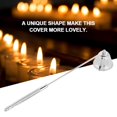 thumbnail image 5 of LYUMO 1Pcs Fashion Stainless Steel Bell Shaped Candle Snuffer Wick Trimmer Cover Hand Tool, Bell Shaped Candle Snuffer,Candle Cover, 5 of 8