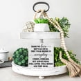 thumbnail image 4 of Zomyto 5x5 In Sympathy Gift Memorial Those We Love Don't Go Away Wooden Box Sign Bereavement Desk Decorative, 4 of 7