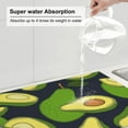 thumbnail image 6 of Easygdp Fresh Avocado Microfiber Absorbent Dish Drying Pad,Kitchen Drying Mat,Can Be Hung, Strong Water Absorption Capacity,Quick Drying, 6 of 9