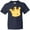 Navy, variant on Inktastic Gold Crown Youth T-Shirt