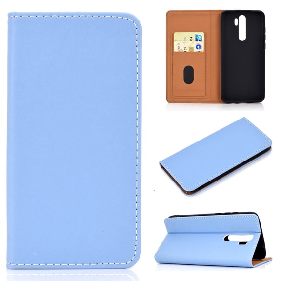 Solid Color Magnetic Horizontal Flip Leather Case with Card Slot & Holder