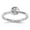 White, variant on Fine Jewelry 925 Sterling Silver Rhodium Sun/Moon Ring for Women Size 5