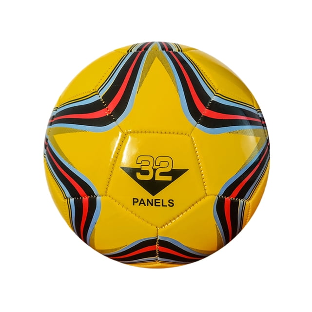 Toystoory Elasticidad excepcional del balón de fútbol de la PU para entrenar tamaño excepcional del fútbol de la durabilidad alto Deportes y aire libre amarillo