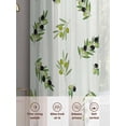 thumbnail image 6 of Spring Botanical Sheer Curtains 54 Inch Length 2 Panels Set Window Treatments, Green Olive Berry Branches Leaves Fruit Rod Pocket Semi Curtains for Living Room/Bedroom/Kitchen Décor, 104"W x 54"L, 6 of 7