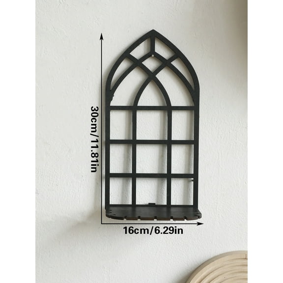 1/3Pc Gothic Wooden Hollow Wall Decoration Wall Decor Vintage Cathedral Arch Frame Goth Room Decor Rustic Spooky Decorative Gift