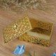 thumbnail image 3 of 12 contenedores de plástico Vhermosa cuadrados para regalos de boda y golosinas de fiesta Cofre del tesoro dorado, 3 of 8