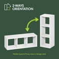 thumbnail image 5 of Furinno CUBICLE Book Shelf, 3-Cube Thick Frame Bookshelf, Horizontally & Vertically Reversible Bookcase with Open Back, 14.6 x 15.9 x 44, for Living Room, Bedroom, Home Office, Plain White, 5 of 5