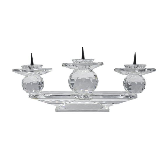 Swarovski Crystal: 010069 Pin Style Candle Holder - Eurpean | Faceted Crystal