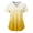 Jaune 3, variante sur EQWLJWE Uniformes d'Infirmières Femmes Tuniques Médicales Fantaisie Grande Taille Manches Courtes Col en V Hauts Uniforme de Travail Imprimé Blouse à Poche Uniforme Clinique Dégradé Imprimé avec Poche Tenue de Travail Hauts Protecteurs
