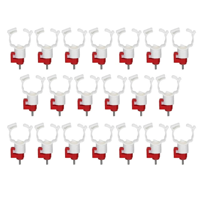 20pcs Chicken Waterer Nipples Multipurpose Chicken Nipple Feeder for Poultry Chicken Duck Bird