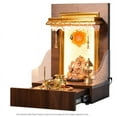 thumbnail image 3 of Devyom Customized Modern Pooja Dark Brown Wooden Mandir with LED Lights for Home, 3 of 5
