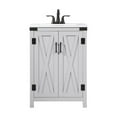 thumbnail image 3 of 24 inch single bathroom vanity in grey, 3 of 8