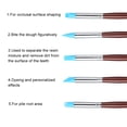 thumbnail image 4 of Composite Cement Brush, 6.3 Inch 5Pcs Practical Durable Convenient Easy Teeth Silicone Brush, Soft For Home Teeth, 4 of 8