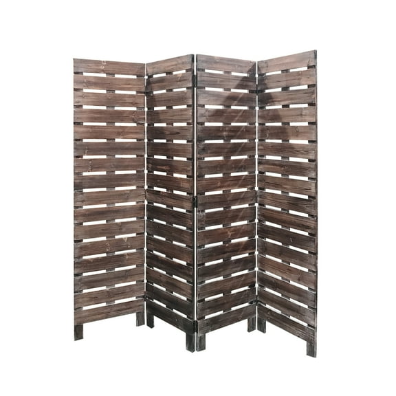 Contemporary Indoor 4 Panel Laurel Screen Room Divider