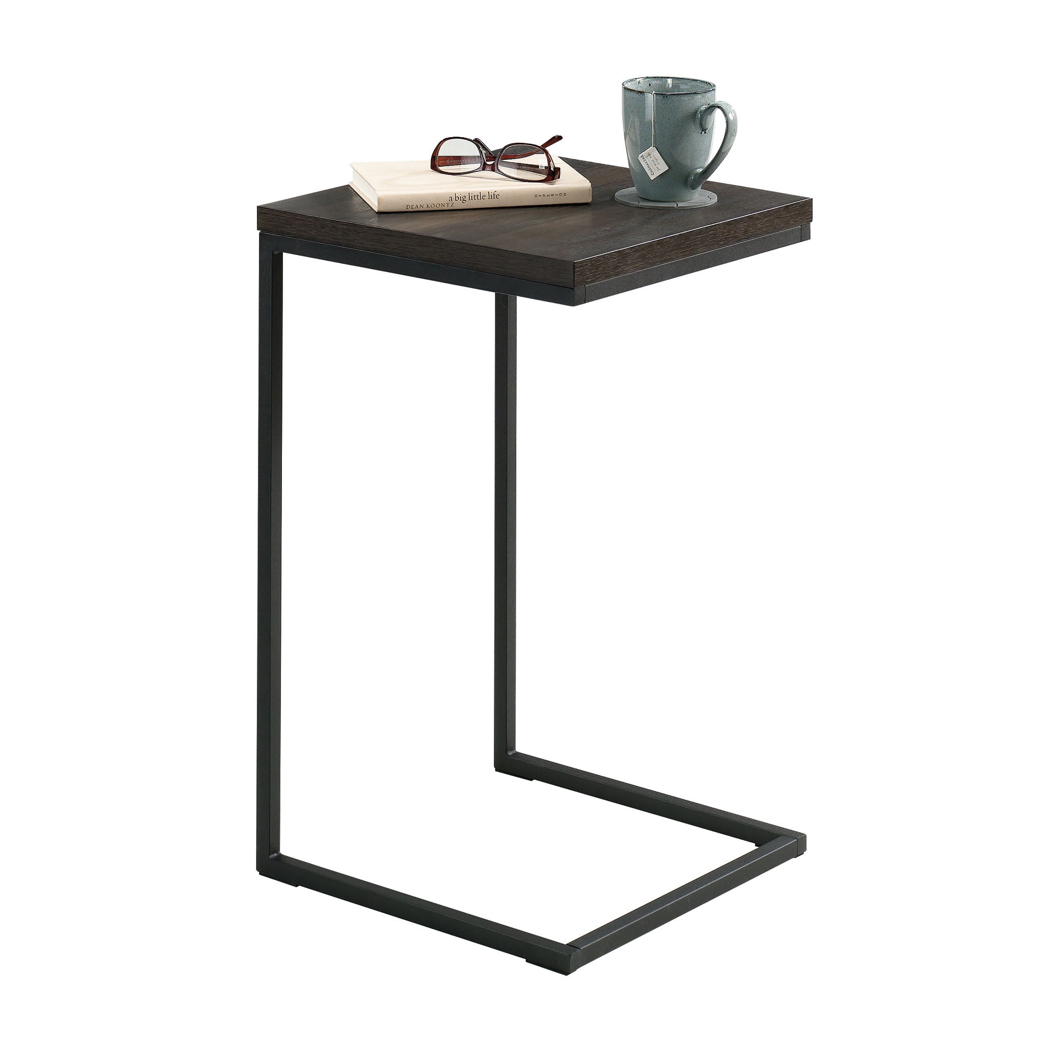 Mainstays C Shape Metal End Table Espresso Black Finish