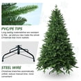 thumbnail image 2 of 5 FT Artificial Christmas Tree with 1020 PE&PVC Mixed Branch Tips, Unlit Hinged Premium Spruce Fake Xmas Trees, Green, Foldable Base, 2 of 8