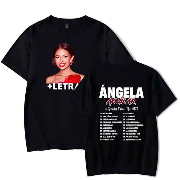 Ángela Aguilar Tour 2024 T-Shirt Merch For Women/Men Unisex Summer Short Sleeve Tshirt Tee Cosplay Streetwear