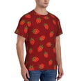 thumbnail image 2 of Qekee Strawberry Classic Fit T-Shirt Men's Shirt Men's Tight Short Sleeves for Exercise, Running, Mountaineering - Strawberry, 2 of 9
