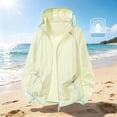 thumbnail image 2 of Zivyakyron Windbreaker Men's Rain Jacket Quick Dry Lightweight Long Sleeve Sport Solid Hooded Jacket Zip up Loose Yellow L, 2 of 7
