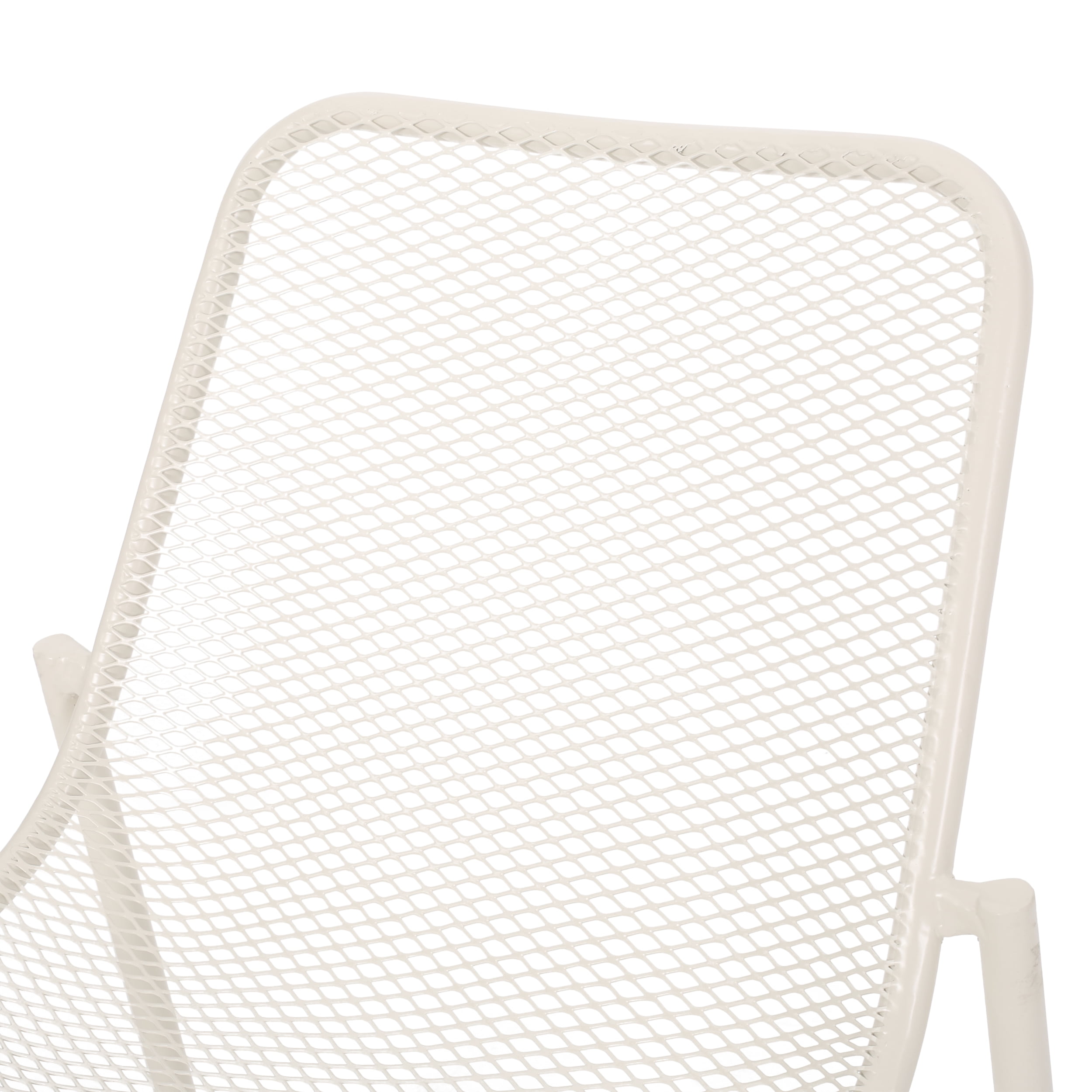 Sajan Outdoor Modern 2 Seater Chat Set, Matte White
