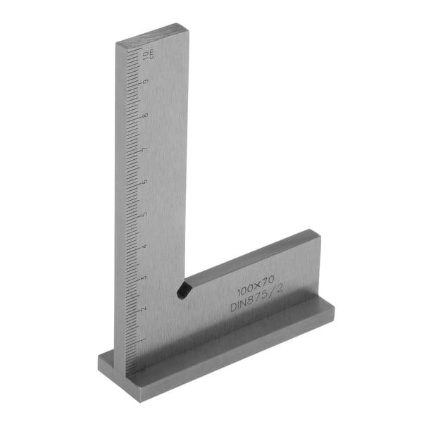 Escuadra de precisión para maquinista, asiento ancho, acero, ángulo recto de 90 grados, rectificado, acero endurecido, regla angular, herramienta para trabajar la madera
