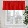 thumbnail image 5 of Christmas Red Valances for Windows, 54 x 18in, Rod Pocket Kitchen Valance Curtain Light Filtering Window Treatments for Living Room Bedroom, 1 Panel, 5 of 7