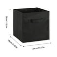 thumbnail image 2 of Foldable Storage Cubes Collapsible Boxes With Handles Closet Organizer Shelf Storage Containers Non Woven Cloth Fabric Drawers, 2 of 4
