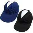 thumbnail image 5 of 2 Packs Womens Sun Visor Hat Wide Brim Summer UPF 50+ UV Protection Beach Sport Cap, 5 of 6