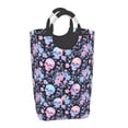thumbnail image 2 of KLL cool Skull flower Laundry Hamper,Large Canvas Fabric Lightweight Storage Basket Toy Organizer Dirty Clothes Collapsible Waterproof, 2 of 6