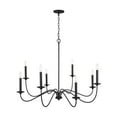thumbnail image 6 of Chandelier 8 Light Black Iron Metal In Transitional Style 40 High By 29.5 Wide     -Traditional Installation Capital Lighting 437281Bi, 6 of 6