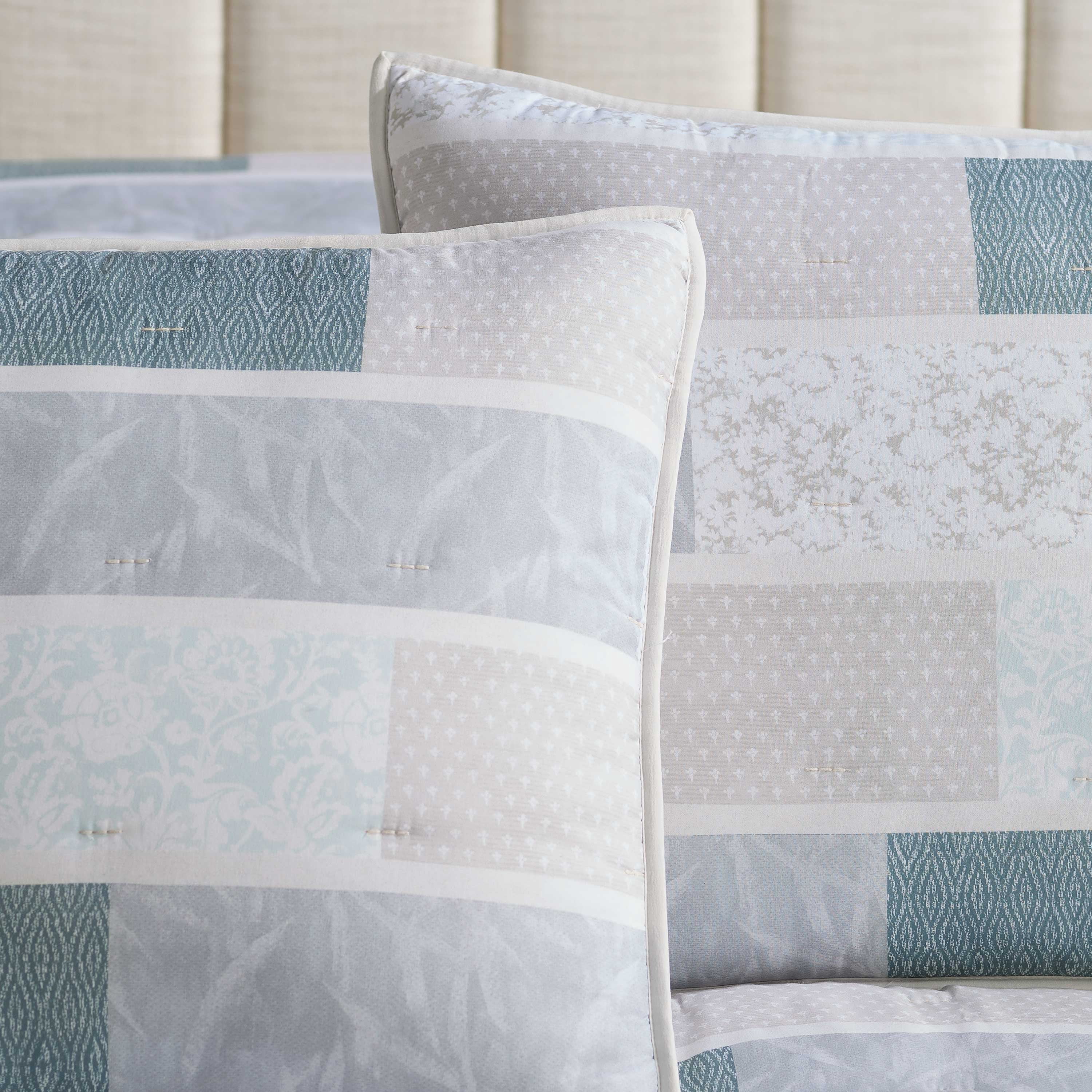 Martex Arcadia Twin Quilt Set, Multi-Color, Lightweight, Reversible, 2-Pc Bedding