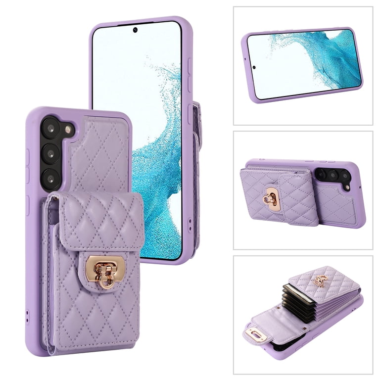 Nalacover Crossbody Wallet Case for Samsung S21, [6 Card Slots