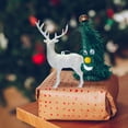 thumbnail image 6 of LHWEN Christmas Tree Deer Ornament Set Hanging Figurines Shatterproof Lightweight Easy to Hang Silver String Decoration for Xmas Tree Elegant Home Decor Present, 6 of 7