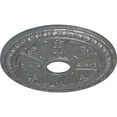thumbnail image 3 of Ekena Millwork 18 1/8"OD 3 5/8"ID x 1 1/8"P Raymond Ceiling Medallion (Fits Canopies up to 5 1/8"), Hand-Painted Platinum, 3 of 5