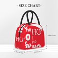thumbnail image 2 of Easygdp Saying Ho Ho Ho Bolsa de Almuerzo Insulada Grande, Forro de Aluminio, Diseño Espacioso, a Prueba de Fugas, Ideal para Trabajo, Picnics, Viajes y Actividades al Aire Libre, 2 of 6